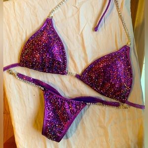 Pink Toxic Angelz competition bikini